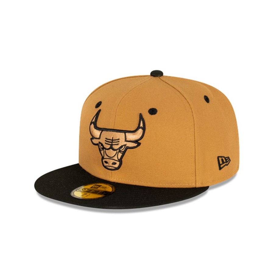 Gorras New Era | Chicago Bulls Nba Wheat Black 59Fifty Cerrada