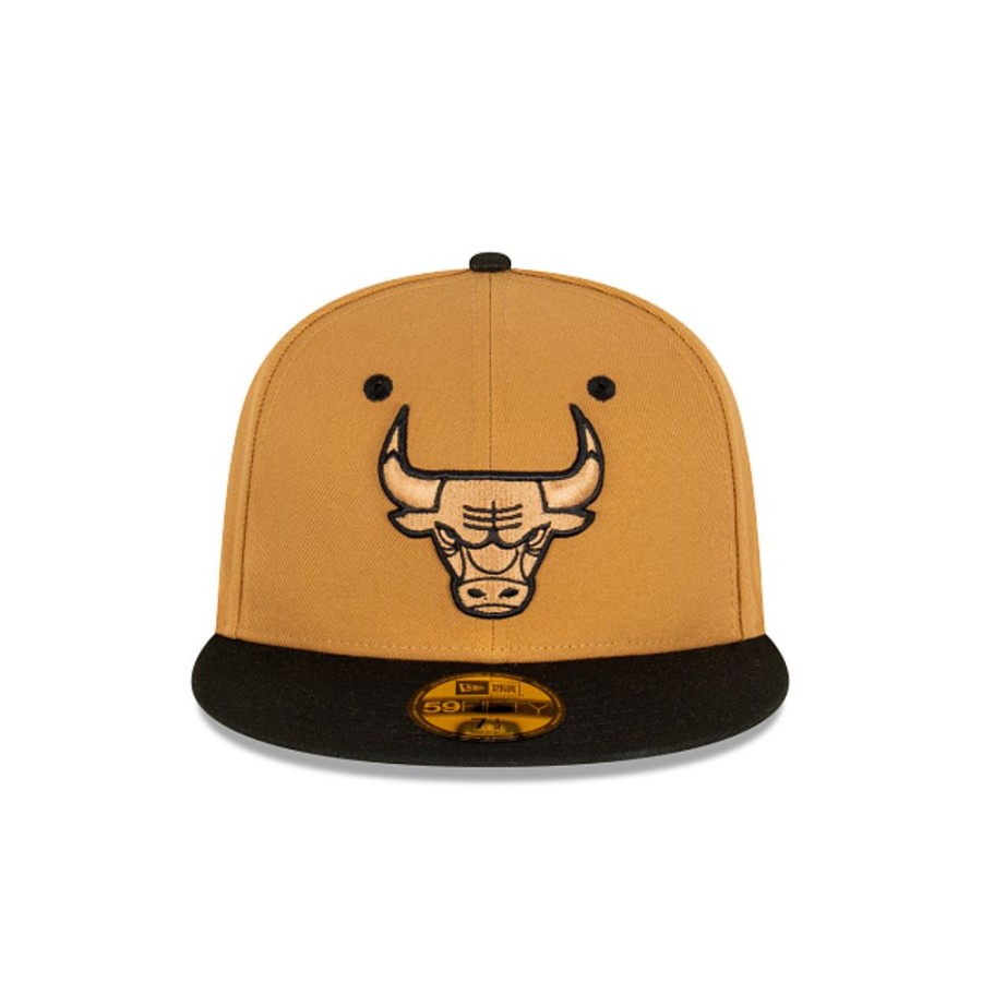 Gorras New Era | Chicago Bulls Nba Wheat Black 59Fifty Cerrada