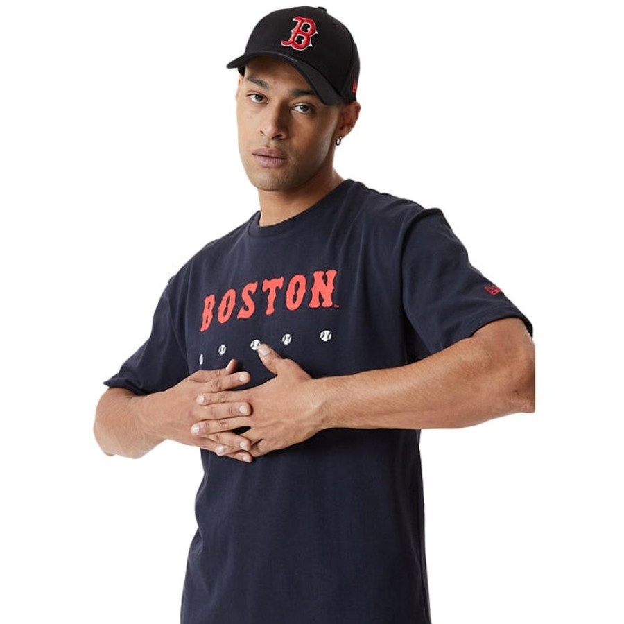 Ropa New Era | Playera Manga Corta Boston Red Sox Mlb Heritage Oversized Navy