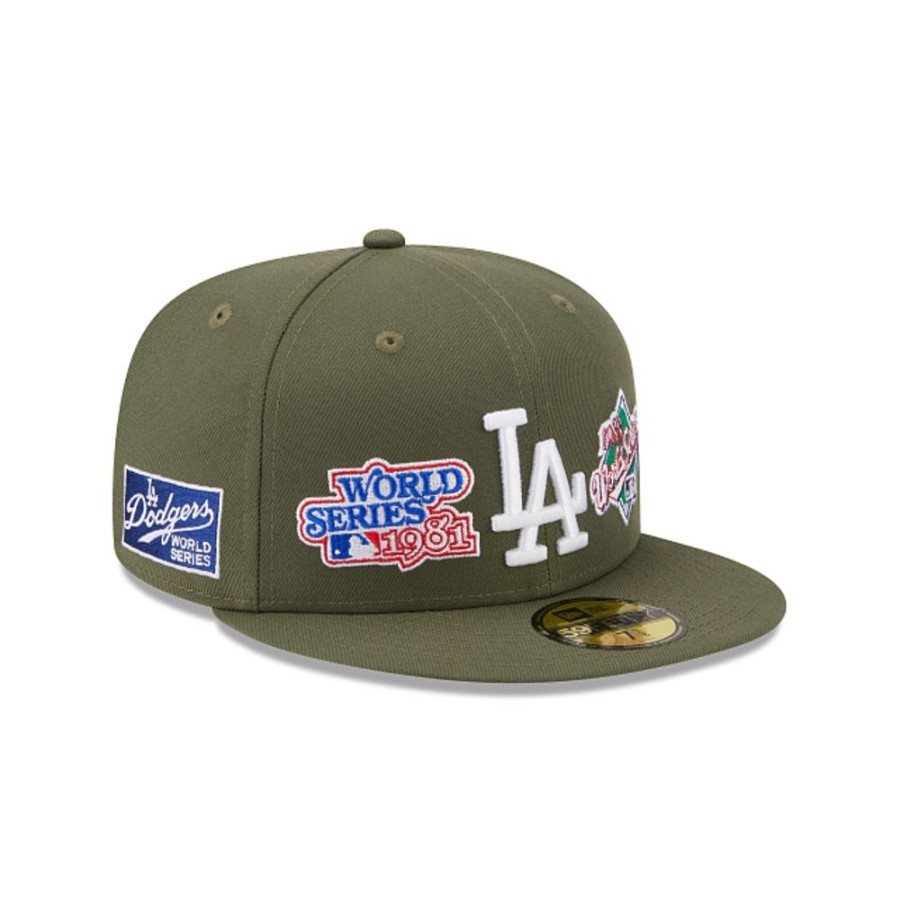 Gorras New Era | Los Angeles Dodgers Mlb Olive 59Fifty Cerrada