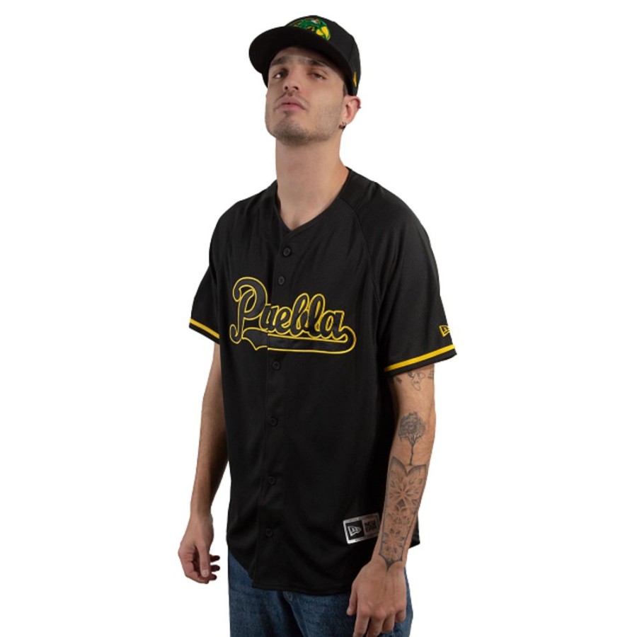 Ropa New Era | Jersey Alternativo Pericos De Puebla Lmb Negro