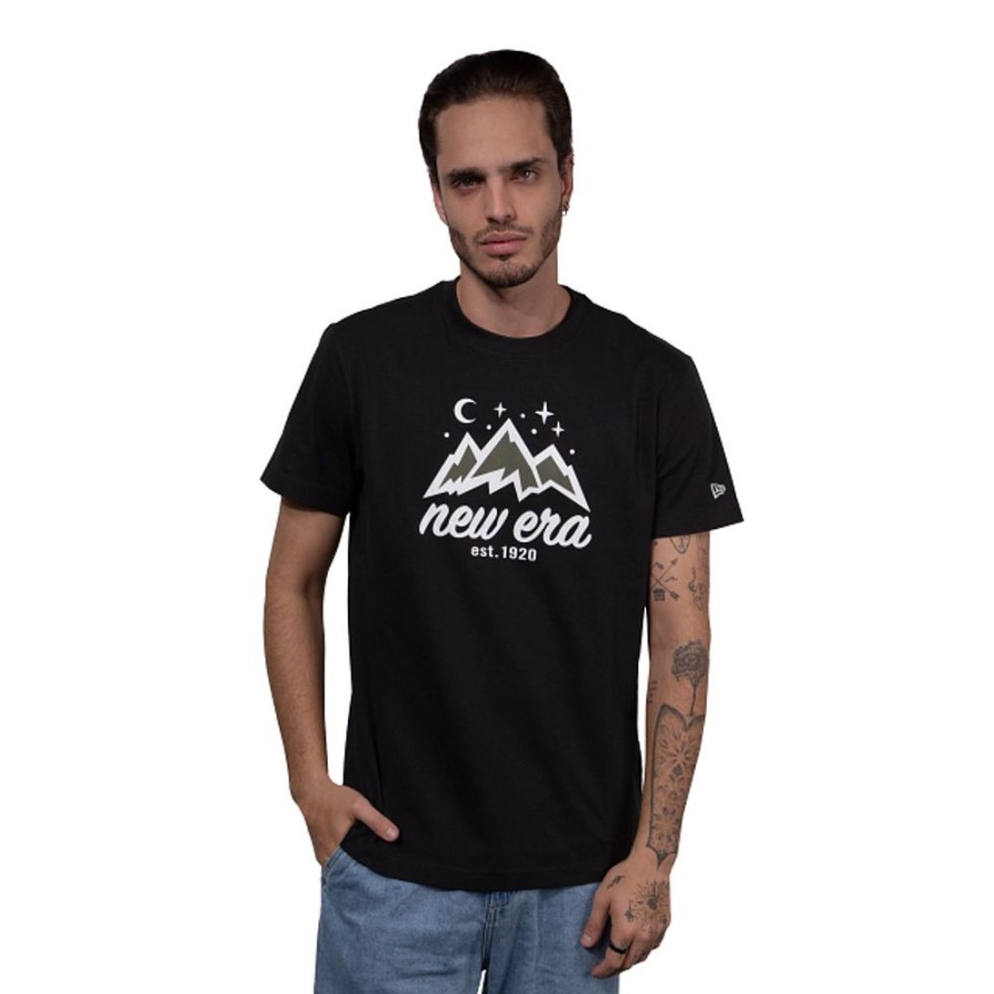 Ropa New Era | Playera Manga Corta New Era Culture Outdoor Negra