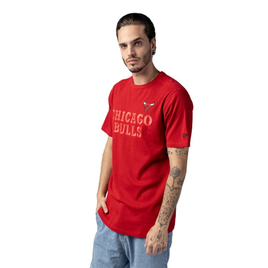 Ropa New Era | Playera Manga Corta Chicago Bulls Nba Athleisure