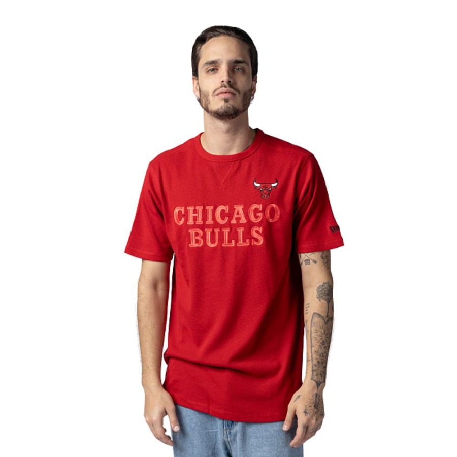 Ropa New Era | Playera Manga Corta Chicago Bulls Nba Athleisure