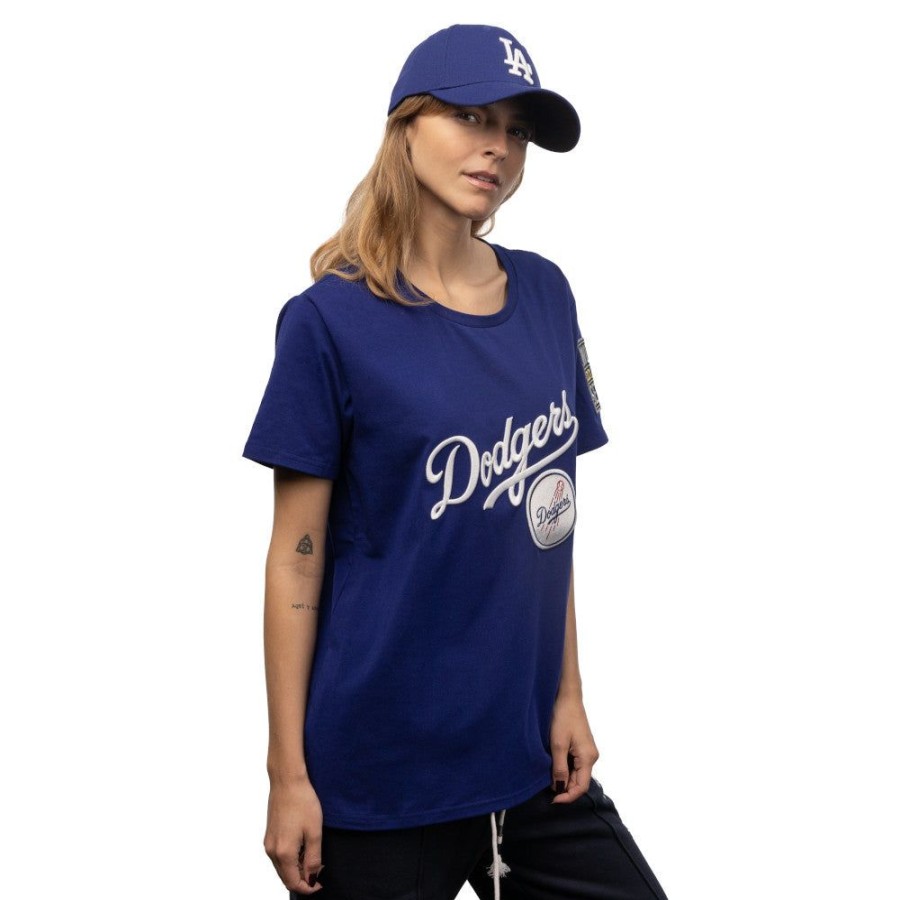 Ropa New Era | Playera Manga Corta Los Angeles Dodgers Mlb Logo Select Para Mujer