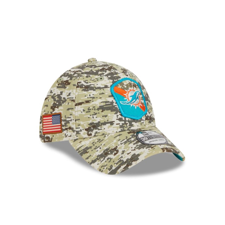 Gorras New Era | Miami Dolphins Nfl Salute To Service 2023 39Thirty Elastica