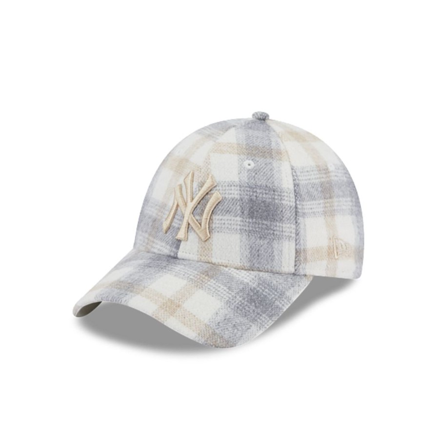 Gorras New Era | New York Yankees Mlb Plaid Logo 9Forty Strapback Para Mujer