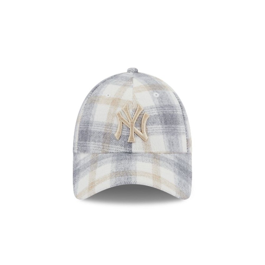 Gorras New Era | New York Yankees Mlb Plaid Logo 9Forty Strapback Para Mujer