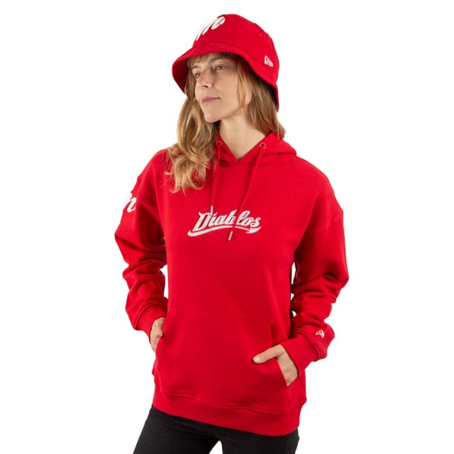 Ropa New Era | Sudadera Diablos Rojos Del Mexico Lmb Marble Para Mujer