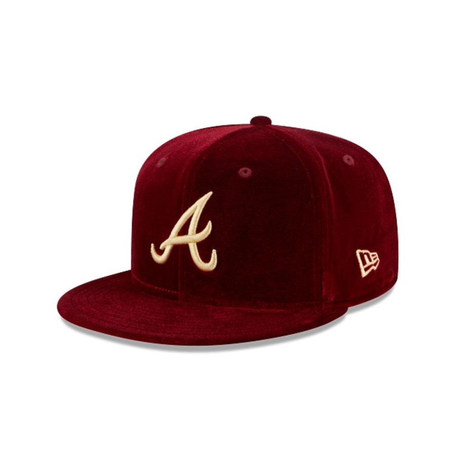 Gorras New Era | Atlanta Braves Mlb Vintage Velvet 59Fifty Cerrada